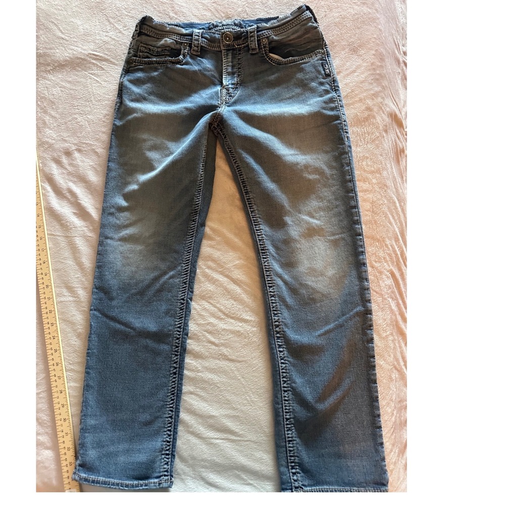 Silver Jeans Co Grayson Easy Fit Straight Leg Mens Blue Denim Jeans W30 L30